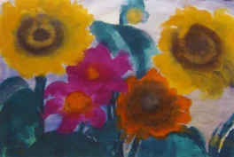 Emil Nolde, Still Life. Watercolor on paper. Alan Klinkhoff Gallery.