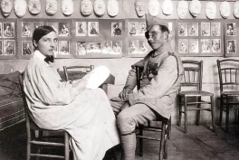 Jane Poupelet in the Studio for Portrait Mask, 1918.