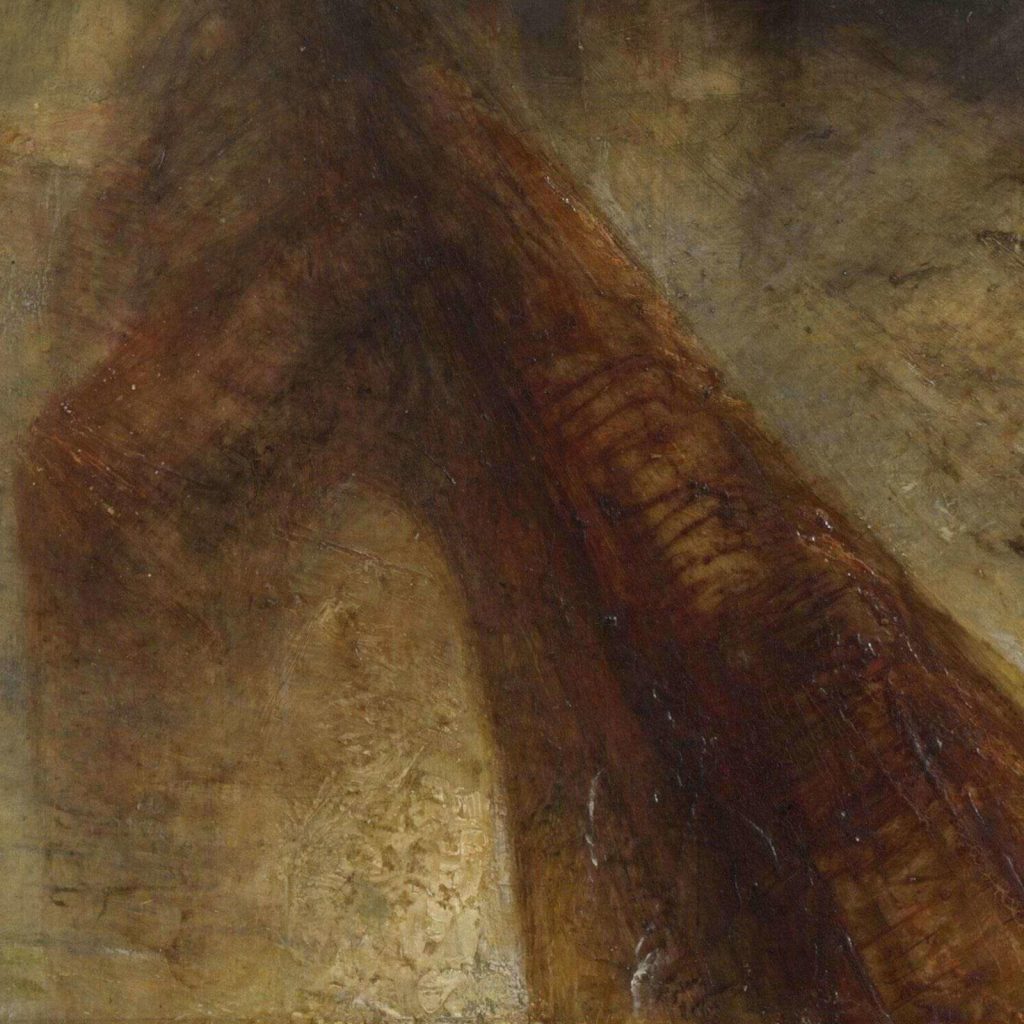 Rain Steam and Speed: J. M. W. Turner, Rain, Steam and Speed, 1844, National Gallery, London, UK. Detail.
