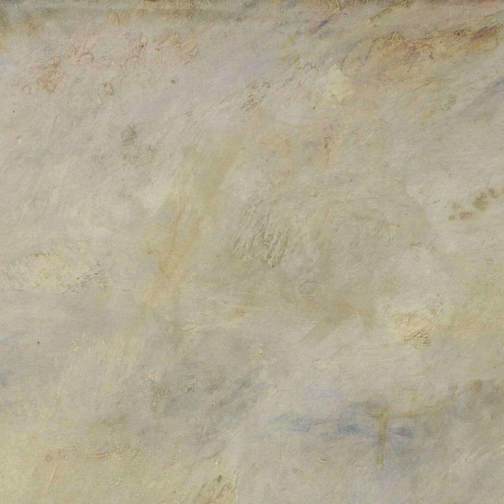 Rain Steam and Speed: J. M. W. Turner, Rain, Steam and Speed, 1844, National Gallery, London, UK. Detail.
