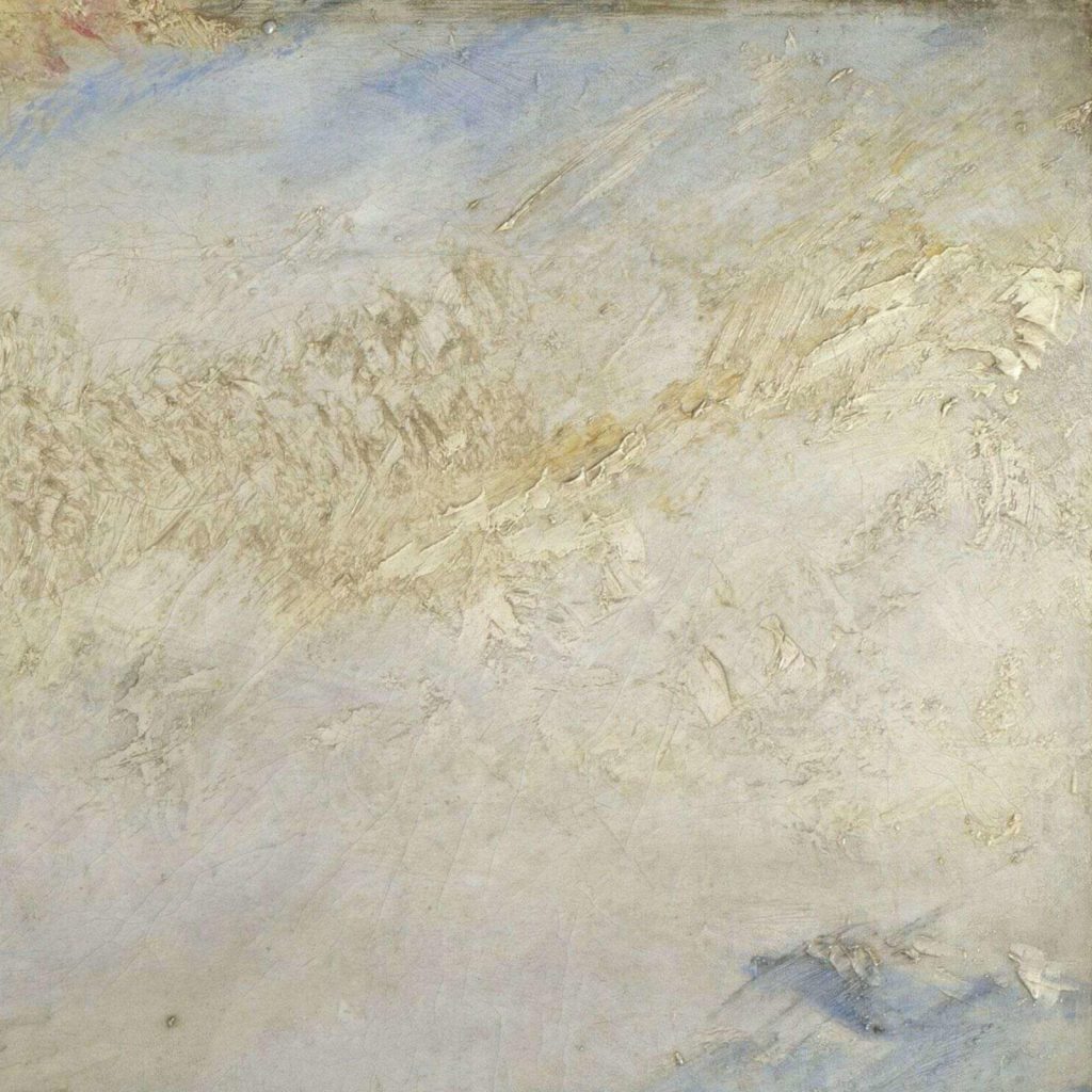 Rain Steam and Speed: J. M. W. Turner, Rain, Steam and Speed, 1844, National Gallery, London, UK. Detail.
