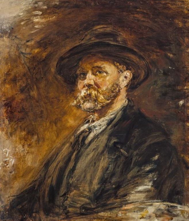 Landscape paintings Constable McTaggart: William McTaggart, A Study of Oak Leaves in Autumn (Self-portrait),