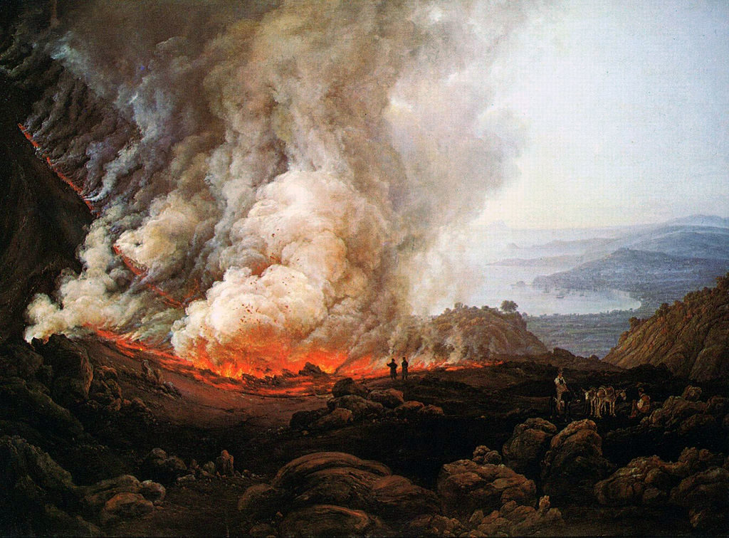 Volcanoes in Paintings:Johan Christian Dahl, Eruption of Vesuvius, 1826.