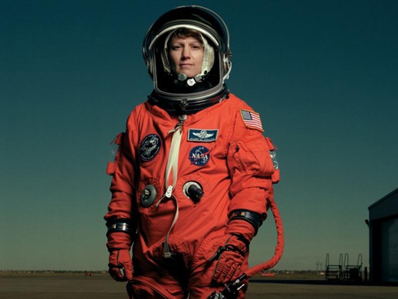 NASA Art Program Relaunch: Annie Leibovitz, Photograph of Eileen Collins, 1999, NASA Art Collection.
