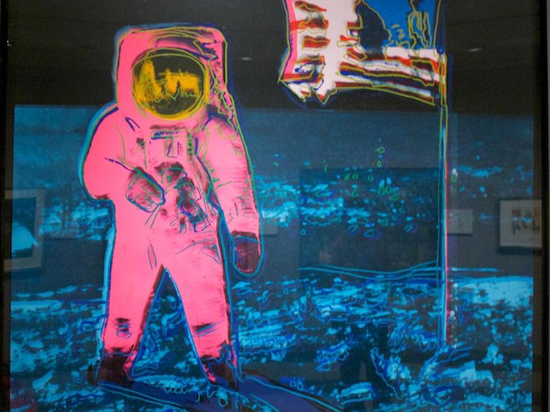 NASA Art Program Relaunch: Andy Warhol, Moonwalk #1, 1987, NASA Art Collection.
