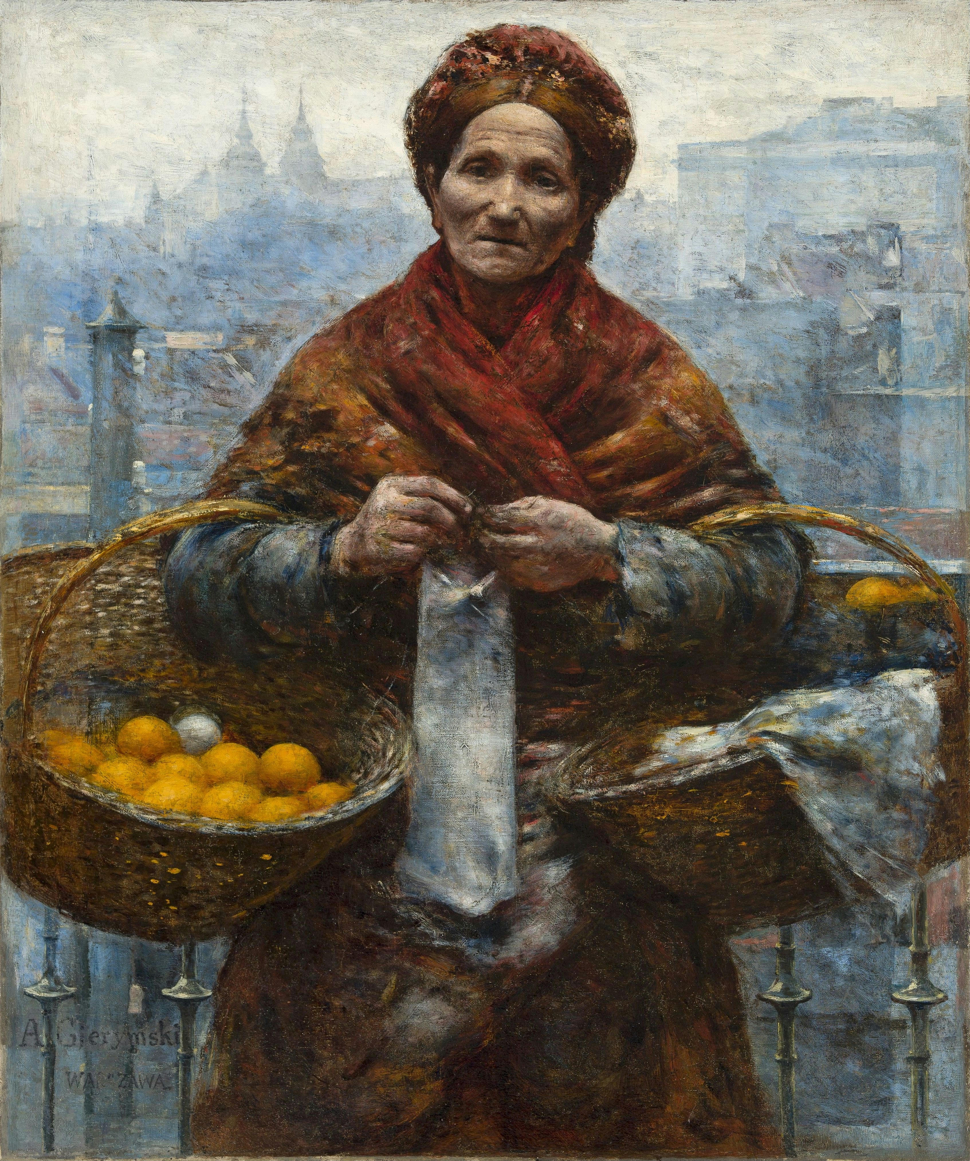  Aleksander Gierymski, Jewish Woman Selling Oranges, 1881, National Museum in Warsaw, Warsaw, Poland.