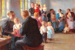 anna ancher Vaccination: Anna Ancher, A Vaccination, 1899.