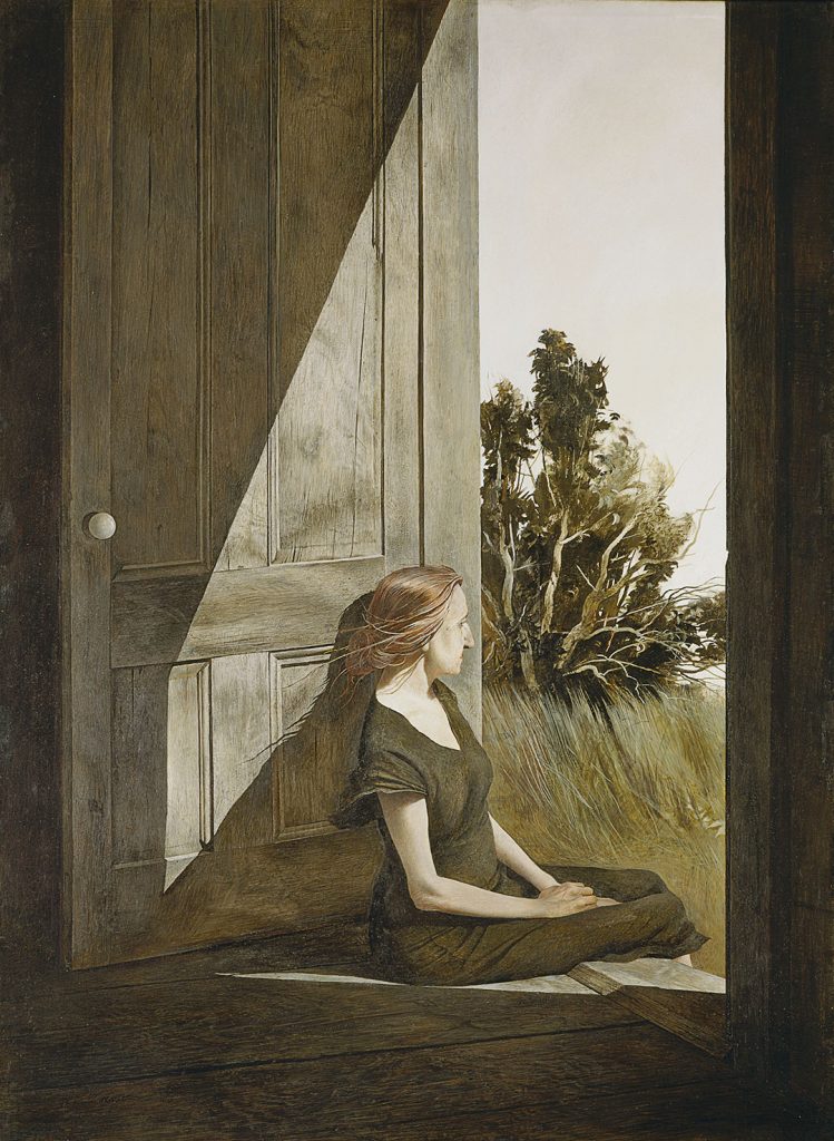 Andrew Wyeth: Andrew Wyeth, Christina Olson, 1947, Myron Kunin Collection of American Art, Minneapolis, MN, USA.
