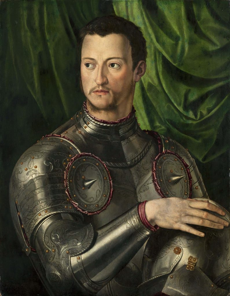 Agnolo Bronzino, Cosimo de Medici in Armour, ca. 1545, Museo Nacional Thyssen-Bornemisza, Madrid, Spain.