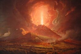 Volcanoes in Painting:Joseph Wright of Derby, Vesuvius from Portici, 1774.