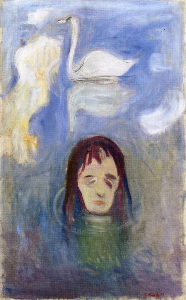 halloween paintings: 10 Halloween Paintings: Edvard Munch, Vision, 1892, Munch Museum, Oslo, Norway.
