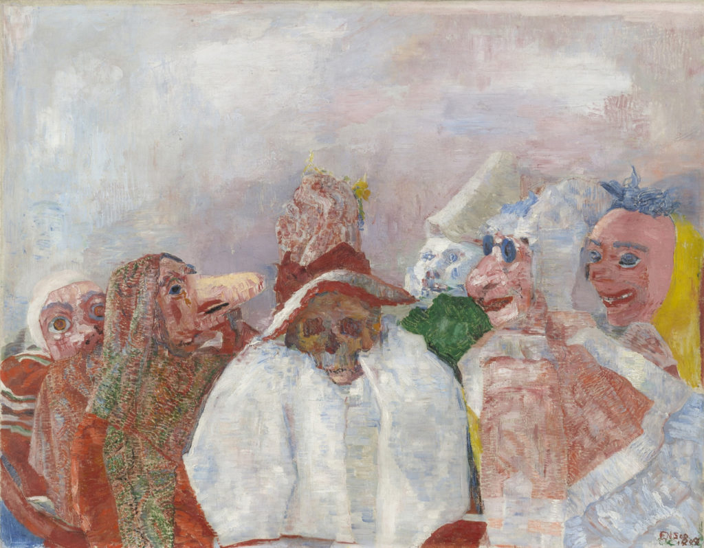 James Ensor Masks Confronting Death; Death in Art