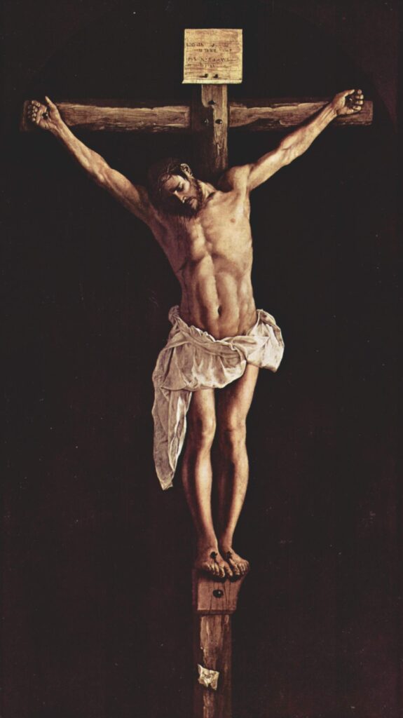 Francisco de Zurbarán: Francisco de Zurbarán, Christ on the Cross, 1627, Art Institute of Chicago, Chicago, IL, USA. Wikimedia Commons (public domain).
