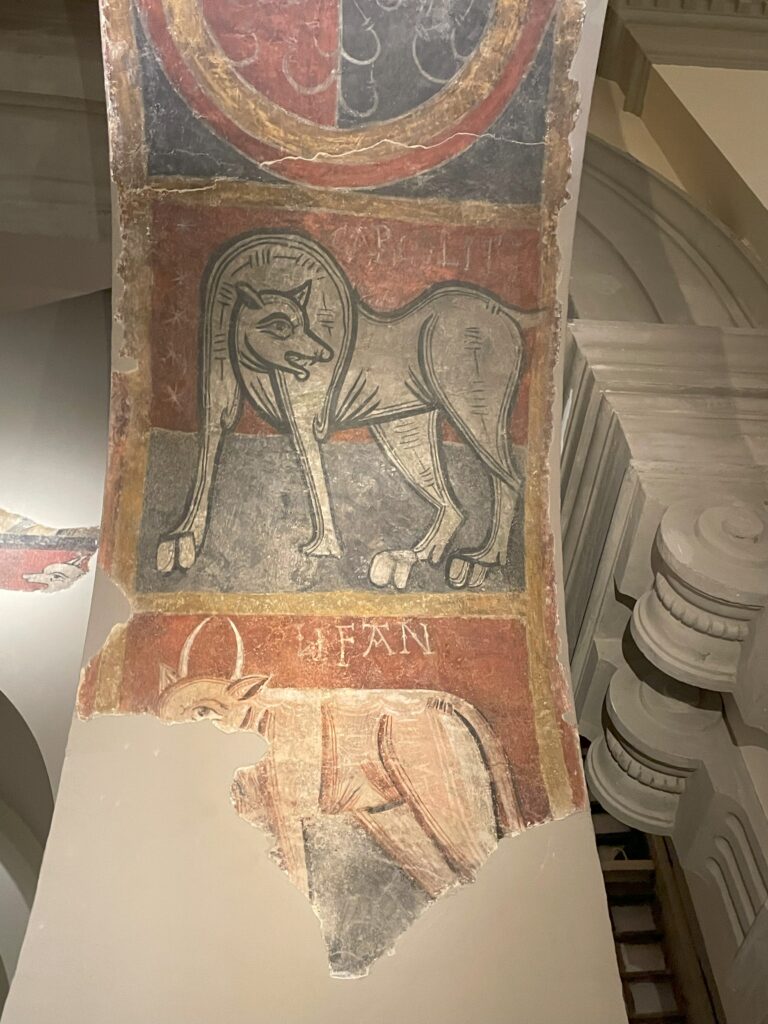 Romanesque art Barcelona: Frescoes from the Church of Sant Joan in Boi, ca. 1100, Museu Nacional d’Art de Catalunya, Barcelona, Spain. Photograph by the author.
