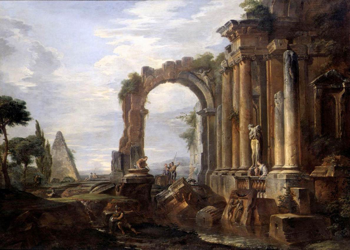 Ruins in art: Giovanni Paolo Panini, Capriccio of Classical Ruins