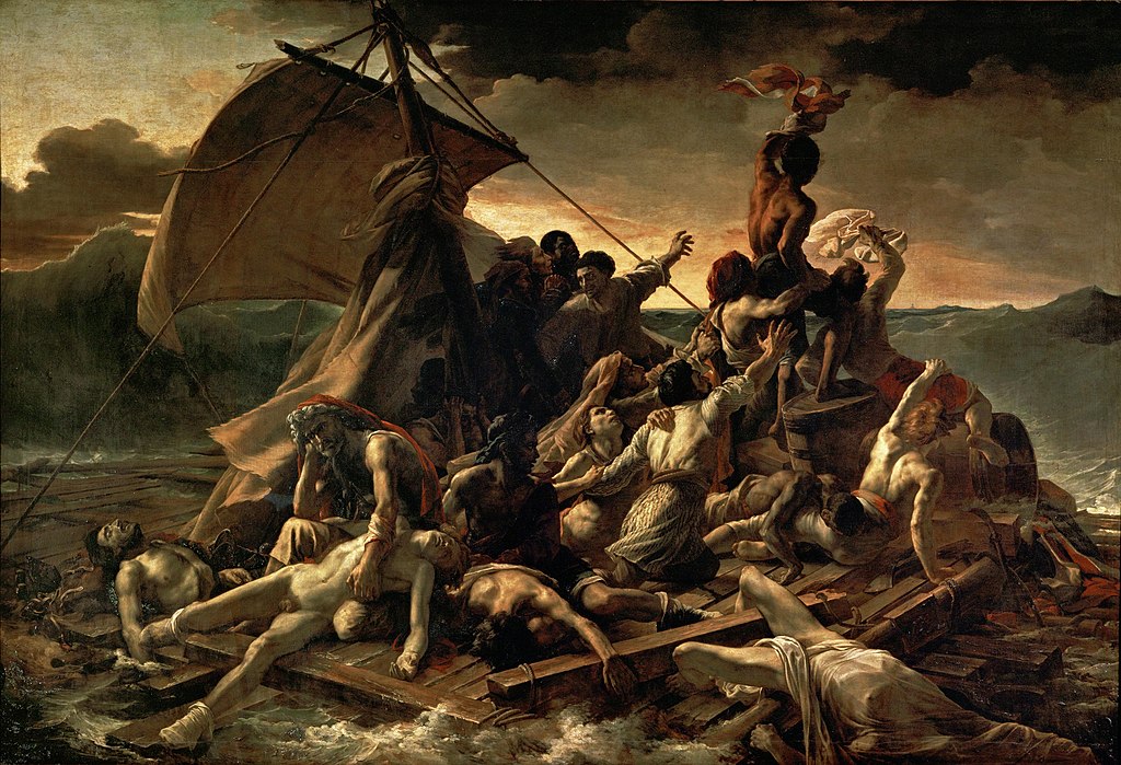 Romanticism: Théodore Géricault, The Raft of the Medusa, 1818-1819, Louvre, Paris, France.
