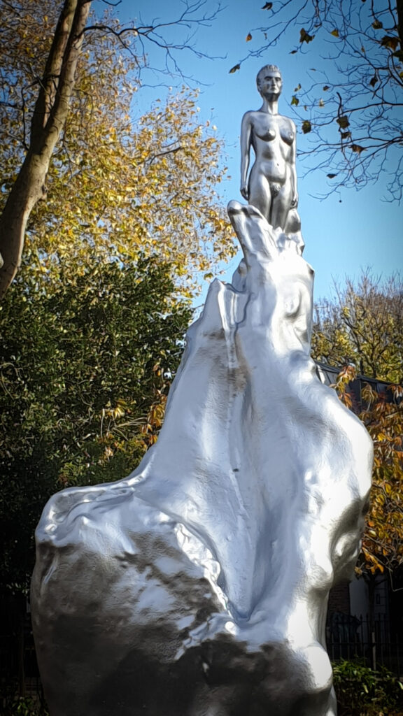 London statues: Maggi Hambling, Mary Wollstonecraft, 2020, London, UK. ArtReview.
