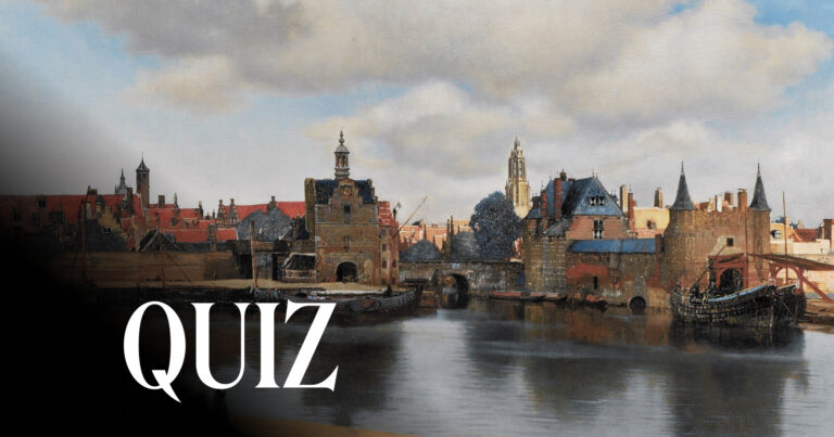 Johannes Vermeer, View of Delft, c. 1659–1661, Mauritshuis. Detail.
