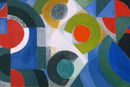 artists born in ukraine: Sonia Delaunay, Triptych, 1963, Tate Gallery, London