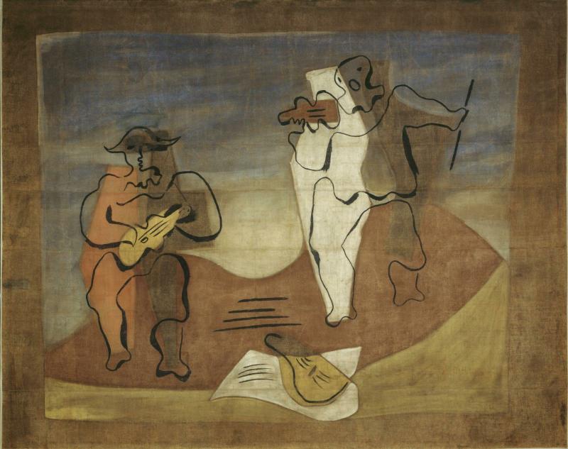 Miró and Picasso: Pablo Picasso, Rideau pour le ballet “Mercure”, 1924, Centre Pompidou, Paris, France © Succession Picasso
