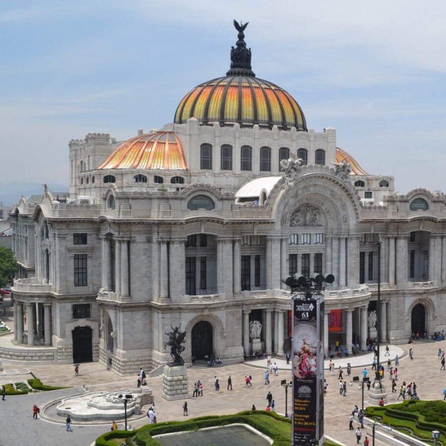 Art Nouveau buildings Fine Arts Palace Mexico City Art Nouveau Adamo Boari, Palacio de Bellas Artes, ca. 1904-1910, Mexico, Mexico