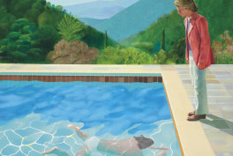 David Hockney, Portrait of an Artist (Pool with Two Figures)', 1972, private collection. British Art quiz