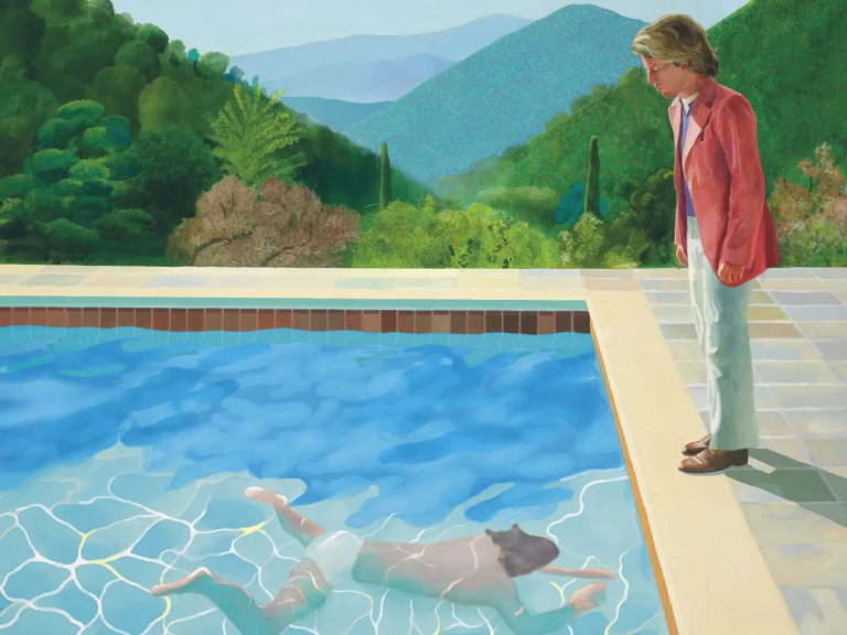 Portrait of an Artist hockney: David Hockney, Portrait of an Artist (Pool with Two Figures), 1972, private collection. Photograph by David Hockney/AP.
