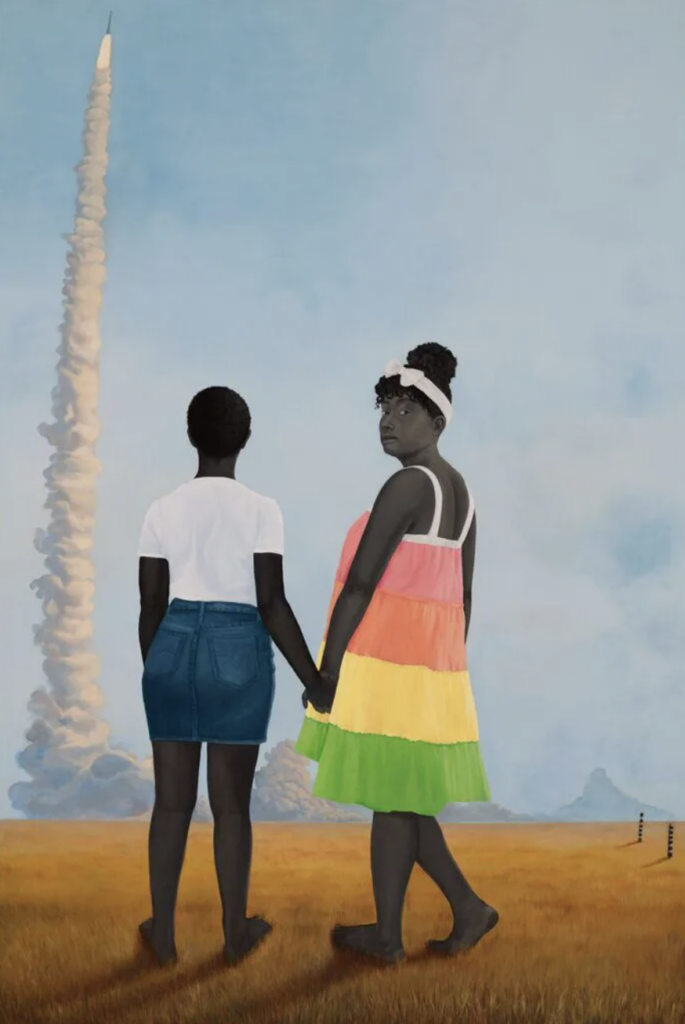 Amy Sherald: Amy Sherald, Planes, Rockets, and the Spaces in Between, 2018, Baltimore Museum of Art, Baltimore, MD, USA.
